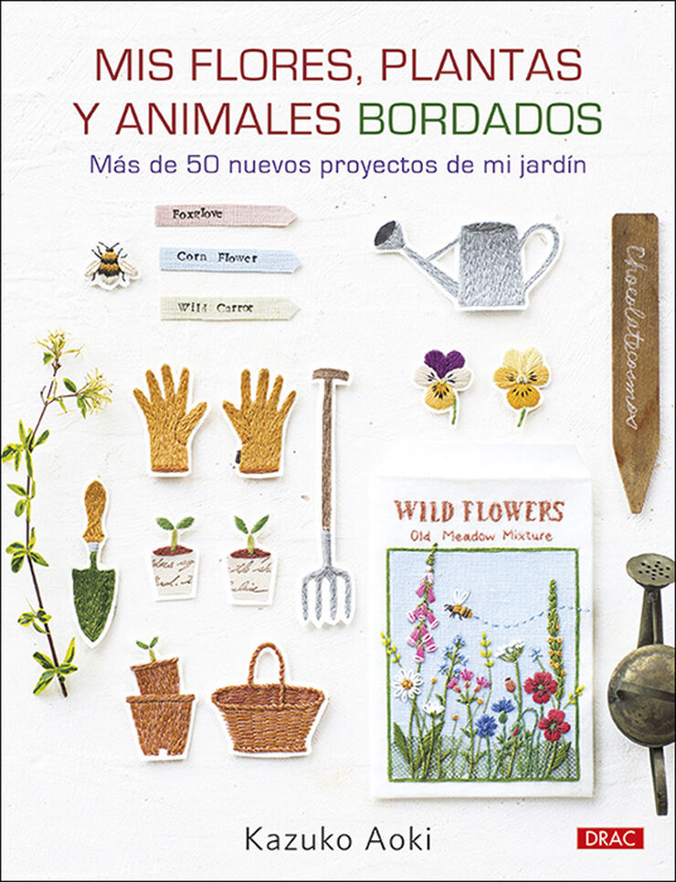 Mis flores, plantas y animales bordados