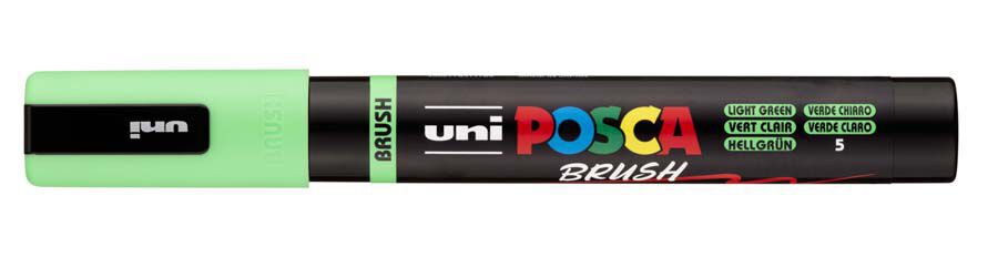 Marcador Posca PC-5BR pincel 1-4mm verde claro