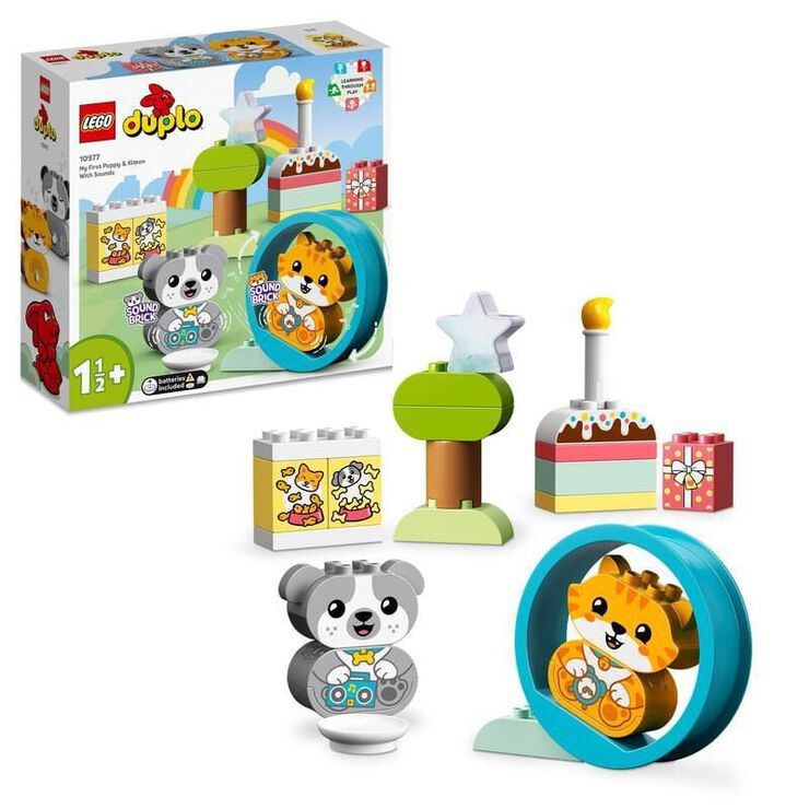 LEGO&reg; DUPLO Mis Primeros Cachorrito y Gatito con Sonidos 10977