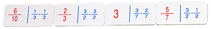 Joc de matemàtiques Nardil Domino fraccions-sumas-restes