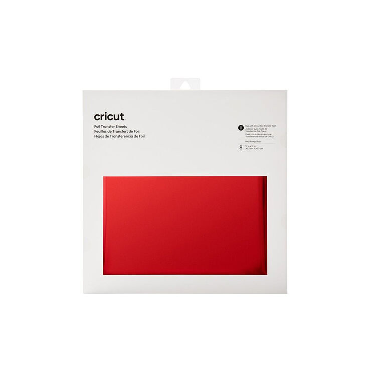 Foil 30x30cm rojo 8 hojas