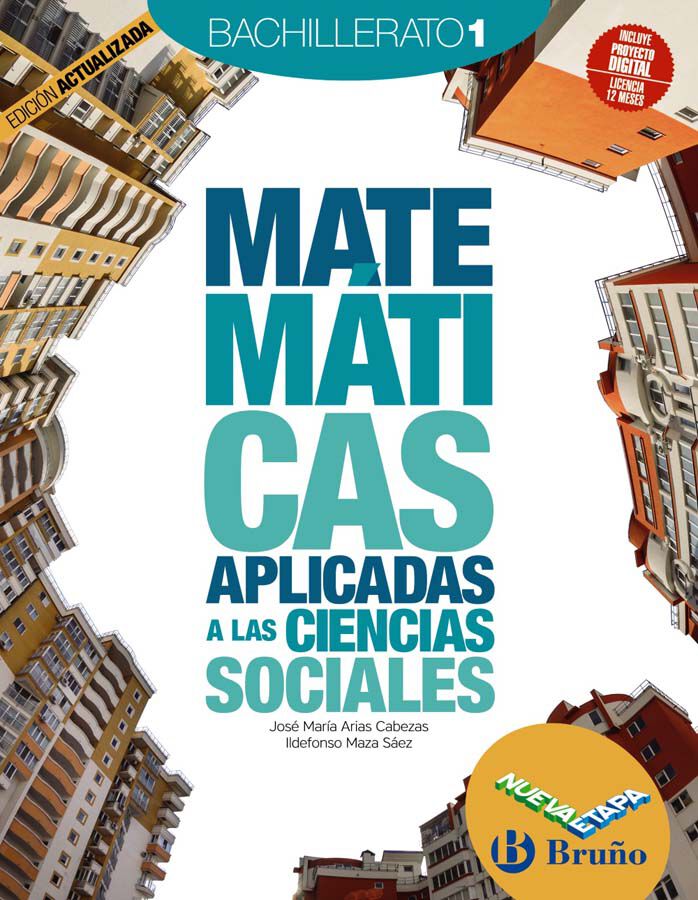 Matem&aacute;ticas Aplicadas A Las Ciencias Sociales 1 Bachillerato Nueva Etapa Bru&ntilde;o Edici&oacute;n Actualizada