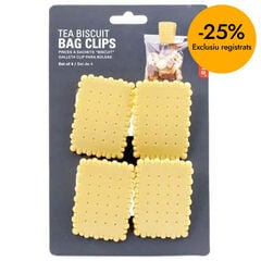 Pinza de bolsa Kikkerland Galleta 4u