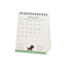 Calendari taula Legami 12X14 2024 Dogs World