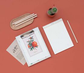 Carpeta A5 Con Pinza Kokonote Botanical Cacti