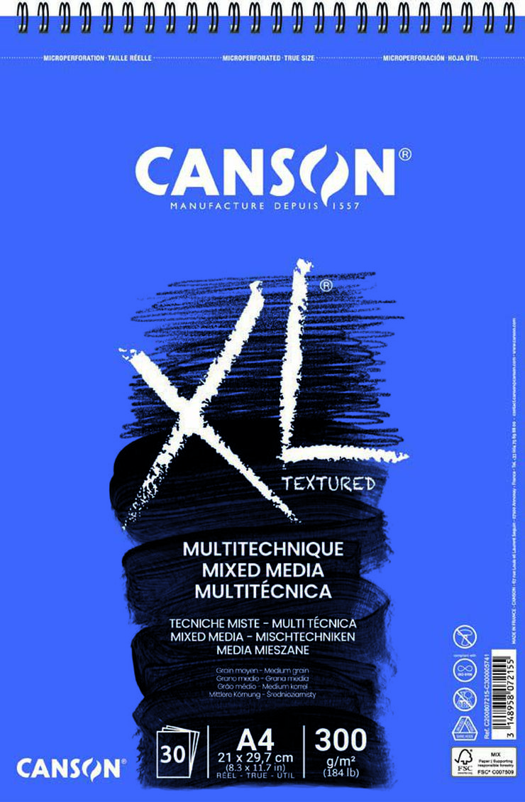 Bloc Canson XL A4 Media 300g 30 fulls