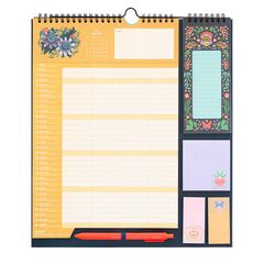 Planificador mes/vista 16meses mult 24-25 Frida Kahlo