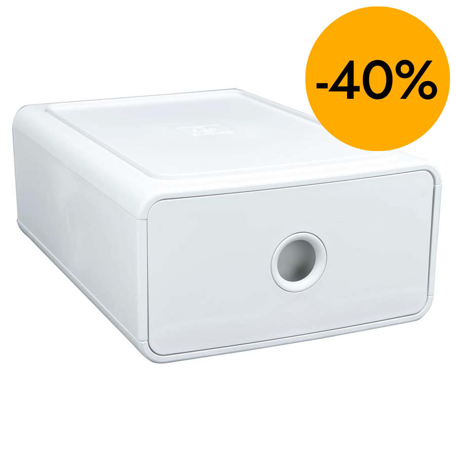 Calaix Autentik Exacompta 19x26x10cm blanc