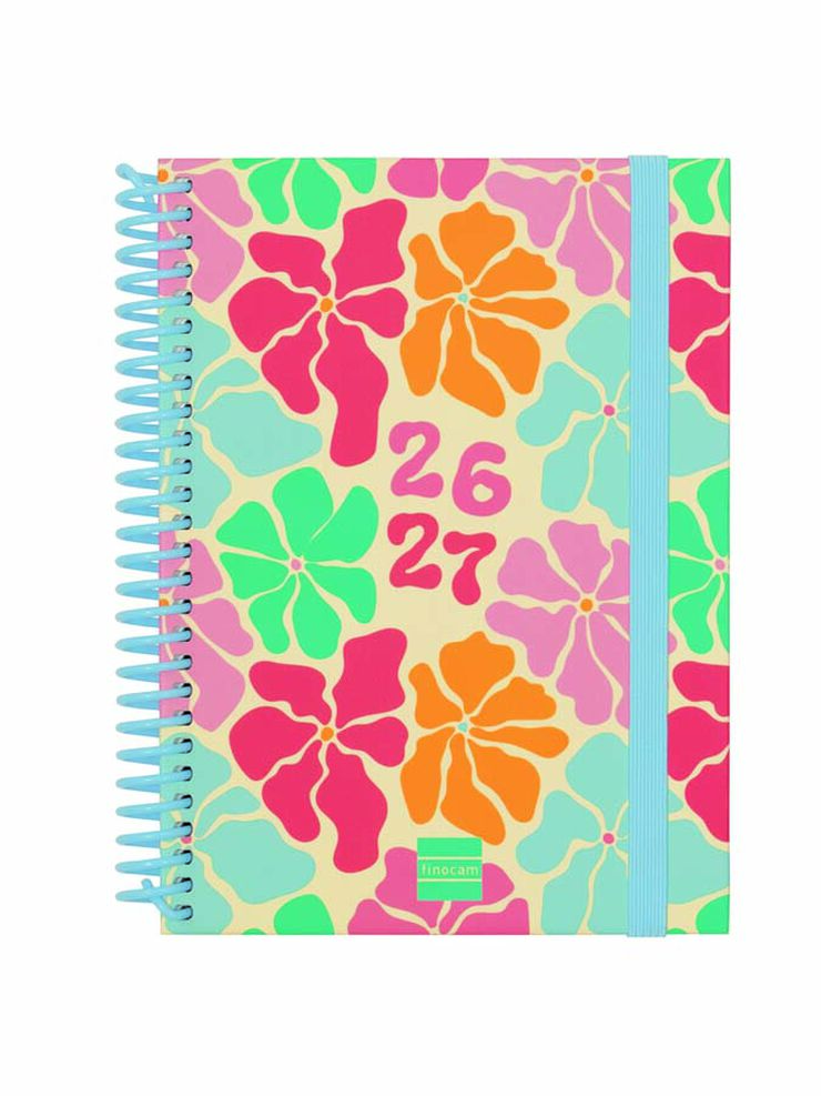 Agenda Escolar Finocam Diva 1/8 Sem/Vista Castellano 2026-27 Spring