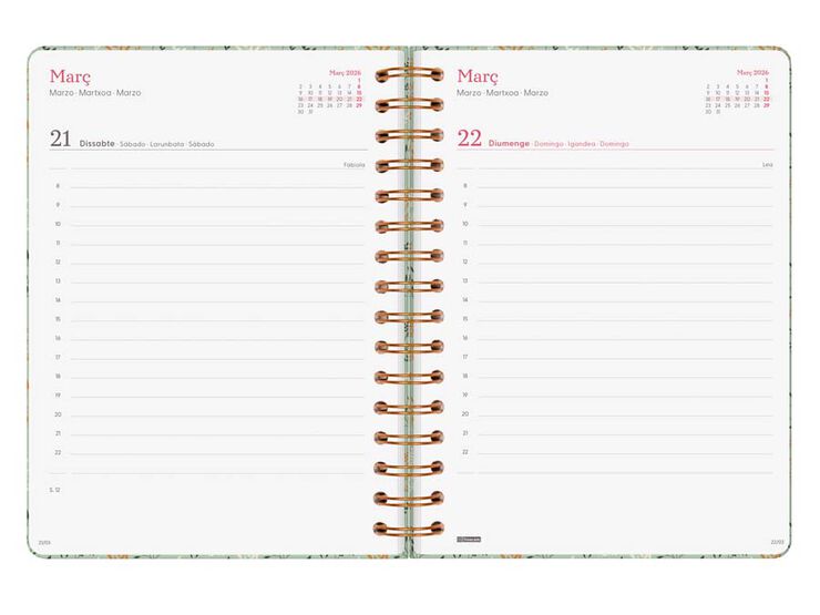 Agenda Finocam You E10 día/pág cat 2026 Trigo