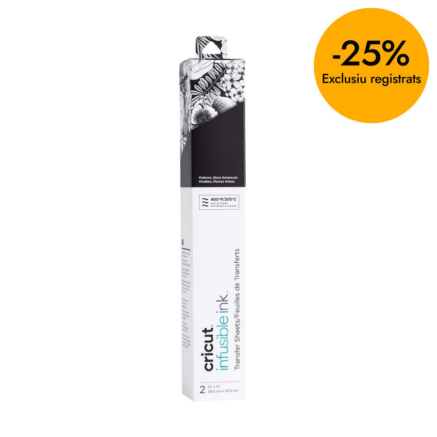 Infusible Ink 30,5x30,5cm Botanical black 2 hojas