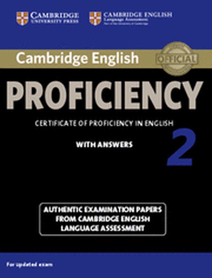 Cambridge English Proficiency 2 Student'S book With Answers