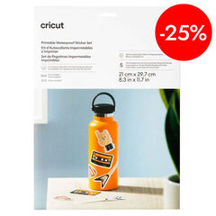 Sticker imprimible impermeable A4 transparente hologr&aacute;fico 5 hojas