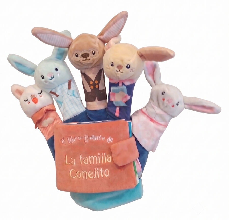 La familia Conejito (Libro guante con t&iacute;teres de dedo)