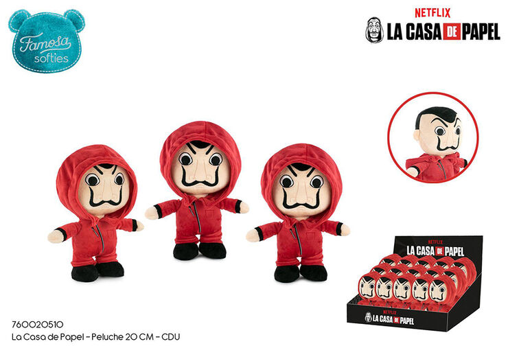 La Casa de Papel Peluche 20 cm