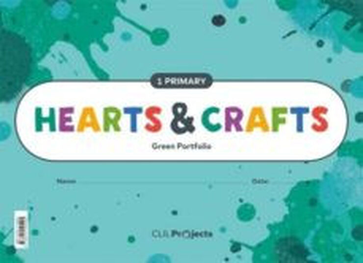 Hearts and Crafts Green Notebook 1º Primary
