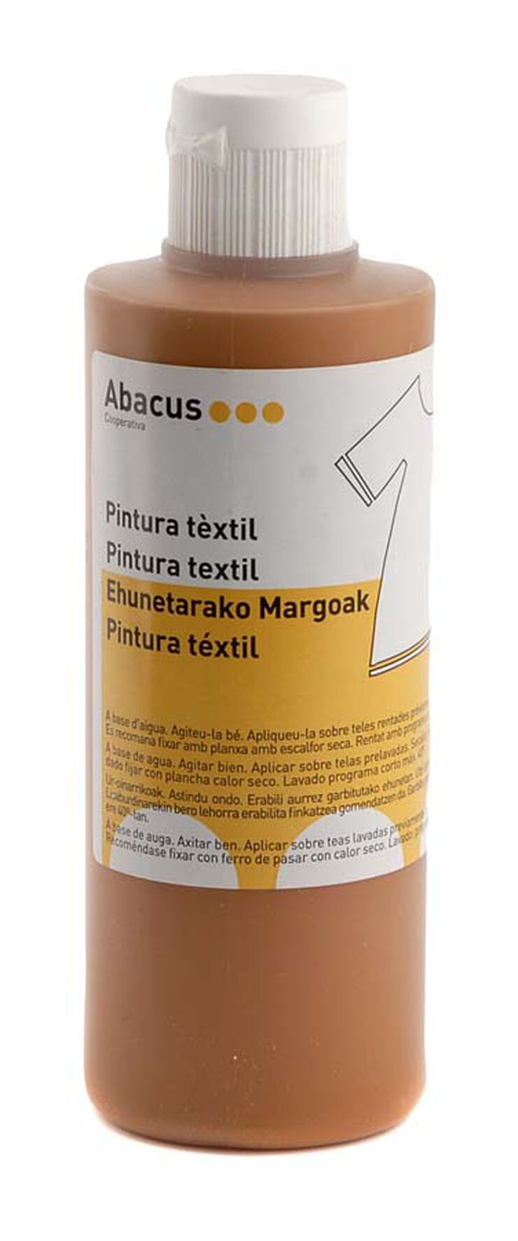 Pintura textil Abacus 200 ml Marrón Claro