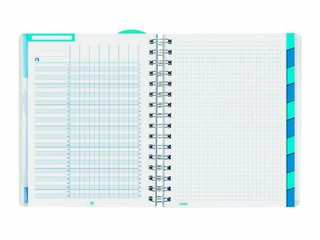 Agenda Professor Personal | 1/4 Setmana Vista, Castell&agrave; (2026-2027) &ndash; Blau