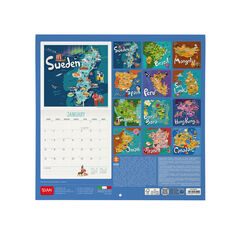 Calendario Legami 30x29 Pared Let'S Travel Multiling&uuml;e 2027