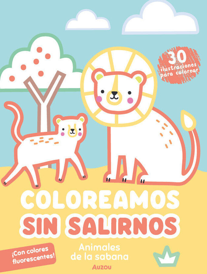 Coloreamos sin salirnos. Animales de la sabana