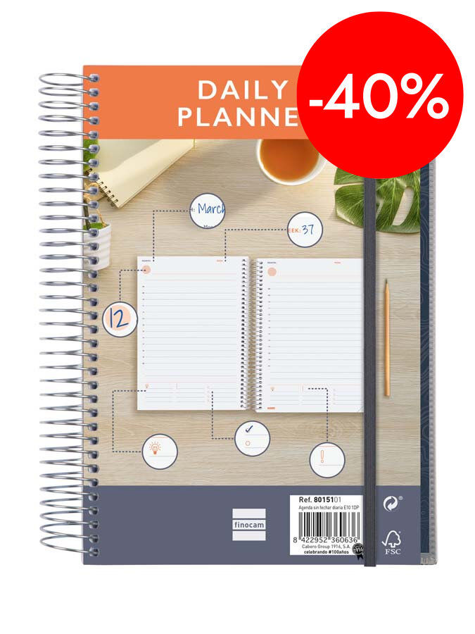 Agenda Espiral Infantil Finocam E10 D/P&aacute;gina Mul