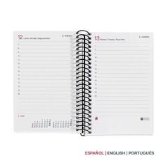 Agenda Espiral Miquelrius Caddy día/pág mult 2026 City negro