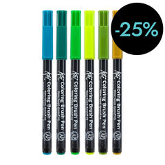 Retoladors Brush Koi botanic 6 colors