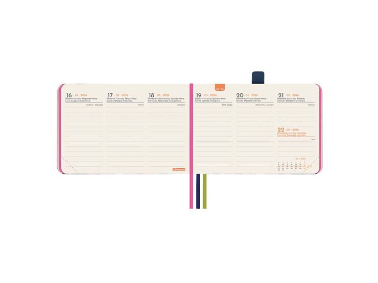 Agenda Finocam Design M0 sem/vista vertical cat 2026 Imposible