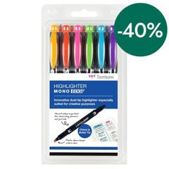 Marcadores Fluorescentes Tombow Dual 6 colores