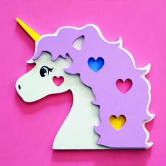 Kit Aladine Pinta Figura Fusta Unicorn