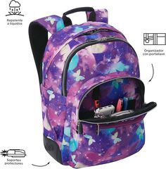 Mochila Totto Rayol glitter Star Butterfly
