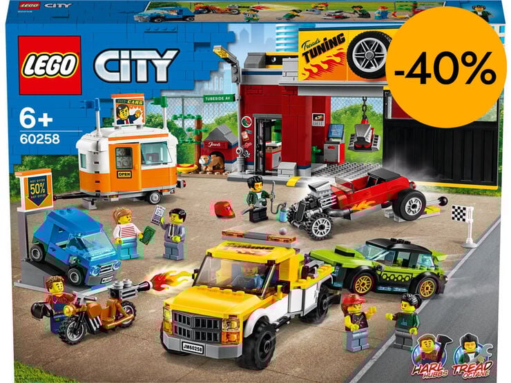 LEGO&reg; City Nitro Wheels Taller de Tuneo 60258