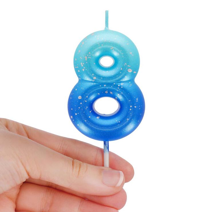 Vela Legami verde/azul nº8