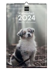 Calendario pared Finocam Esp 25X40 2024 Cachorros cat