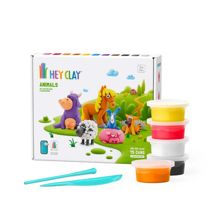 Hey Clay Set Animals 15 pots