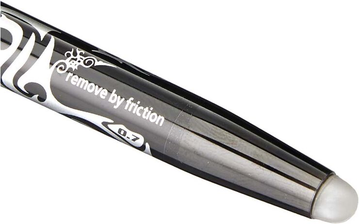 Rotuladores Pilot Frixion negro 12u
