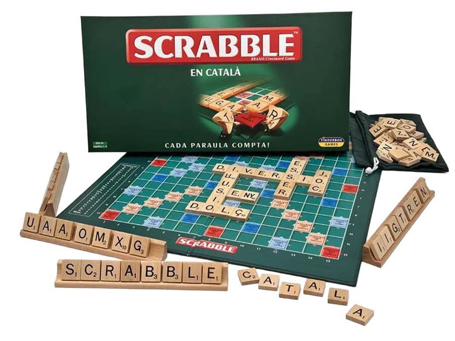 Scrabble Cl&agrave;ssic Catal&agrave; Fusta
