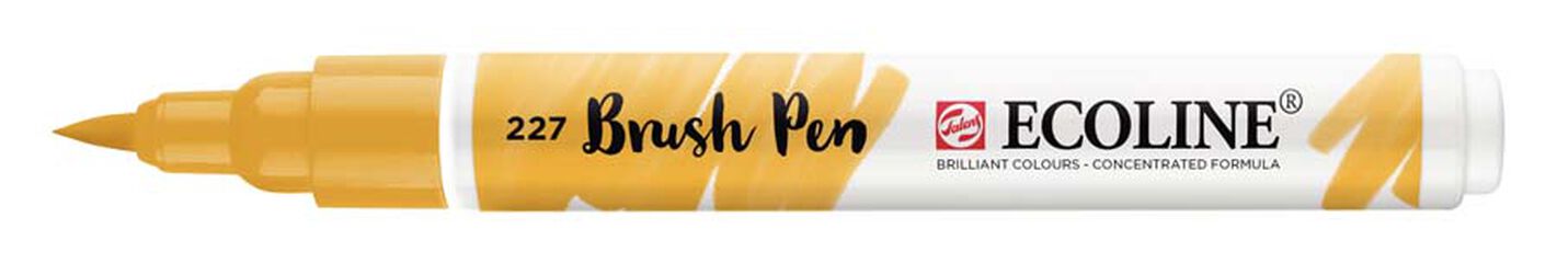 Rotulador Ecoline Brush Pen ocre amarillo 227