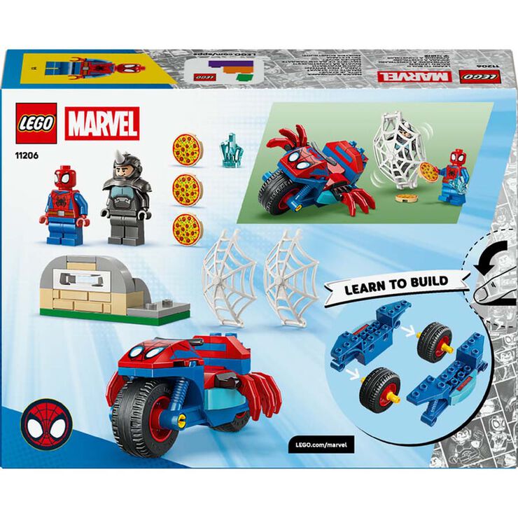 LEGO® Spidey Spidey amb la Moto vs. Rhino 11206