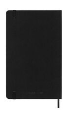 Agenda Moleskine 12m sem/vista 2025 horizontal L negro