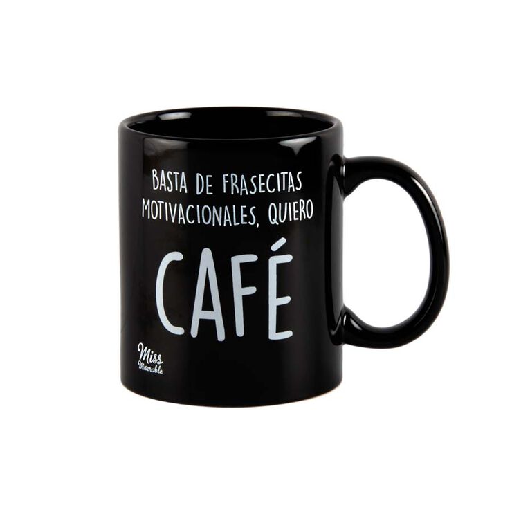 Taza ''Basta frasecitas motivacionales''