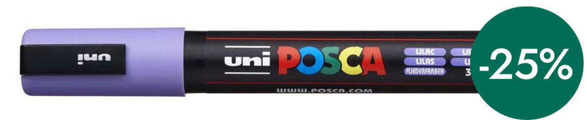 Rotulador Posca PC-5M 1,8-2,5mm lila