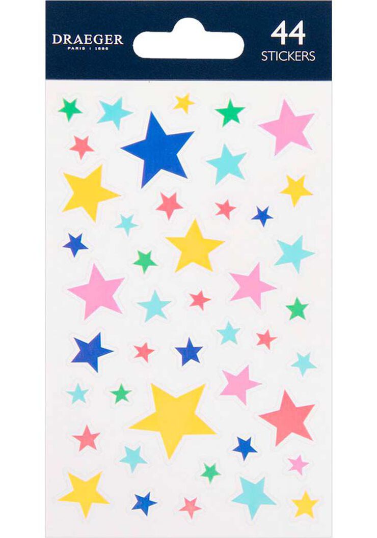 Stickers Draeger Estrellas colores 44u