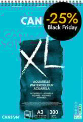 Bloc espiral Aquarel·la Canson XL A3 300g 30 fulls
