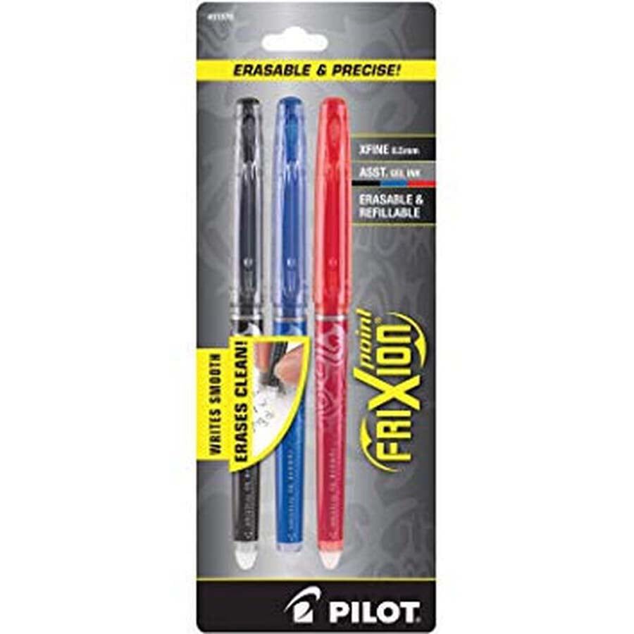Rotuladores Pilot Frixion Point negro/azul/rojo 3 colores