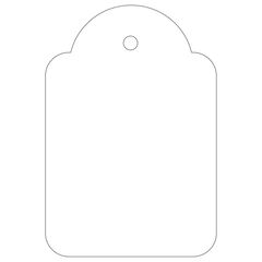 Etiqueta penjant Apli 36x53 blanc 500 unitats