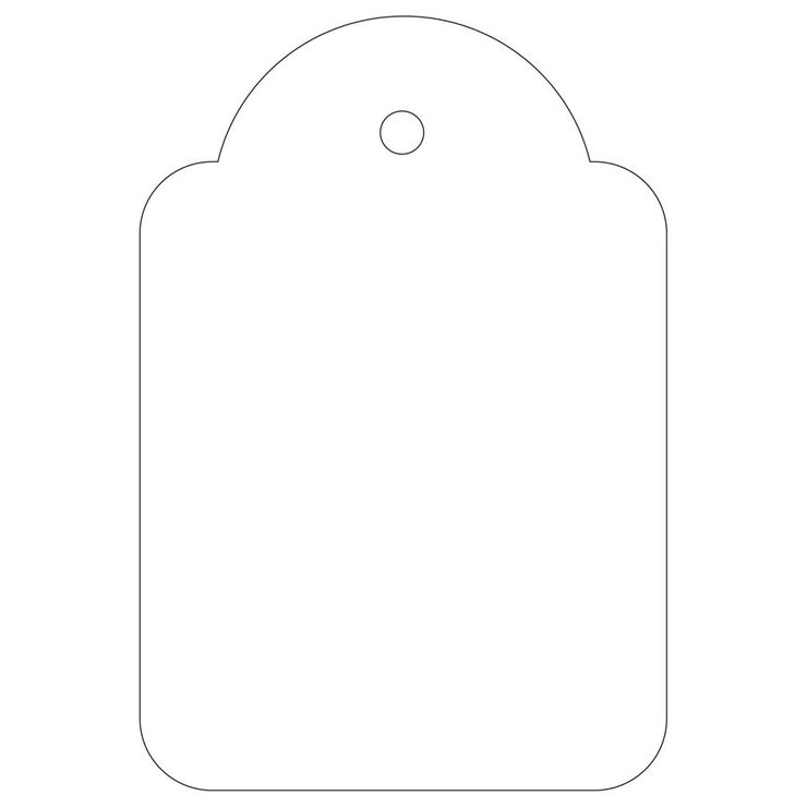 Etiqueta penjant Apli 36x53 blanc 500 unitats