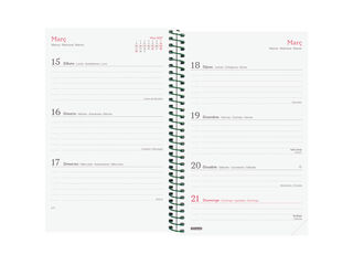 Agenda Finocam Design Collection Semana Vista Horizontal 2027 Catal&aacute;n Lema