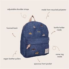 Mochila Kidzroom Denim Coches