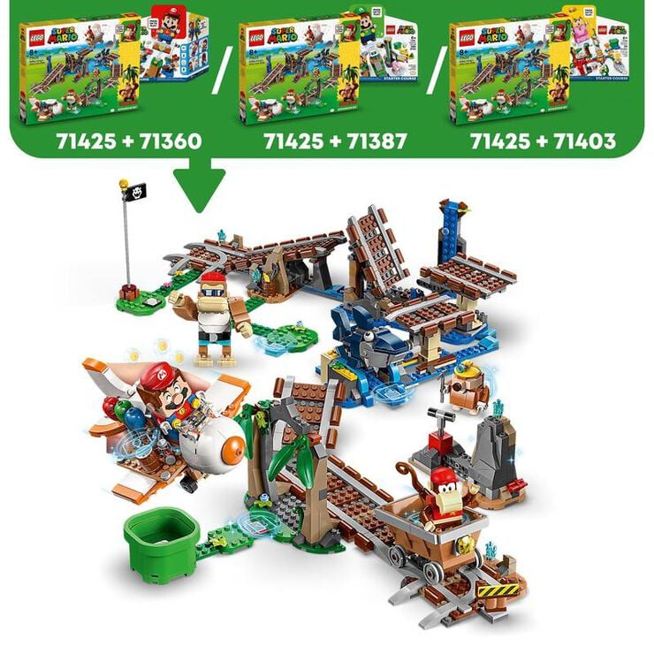 LEGO® Super Mario Set de Expansión: Vagoneta Minera de Diddy Kong 71425